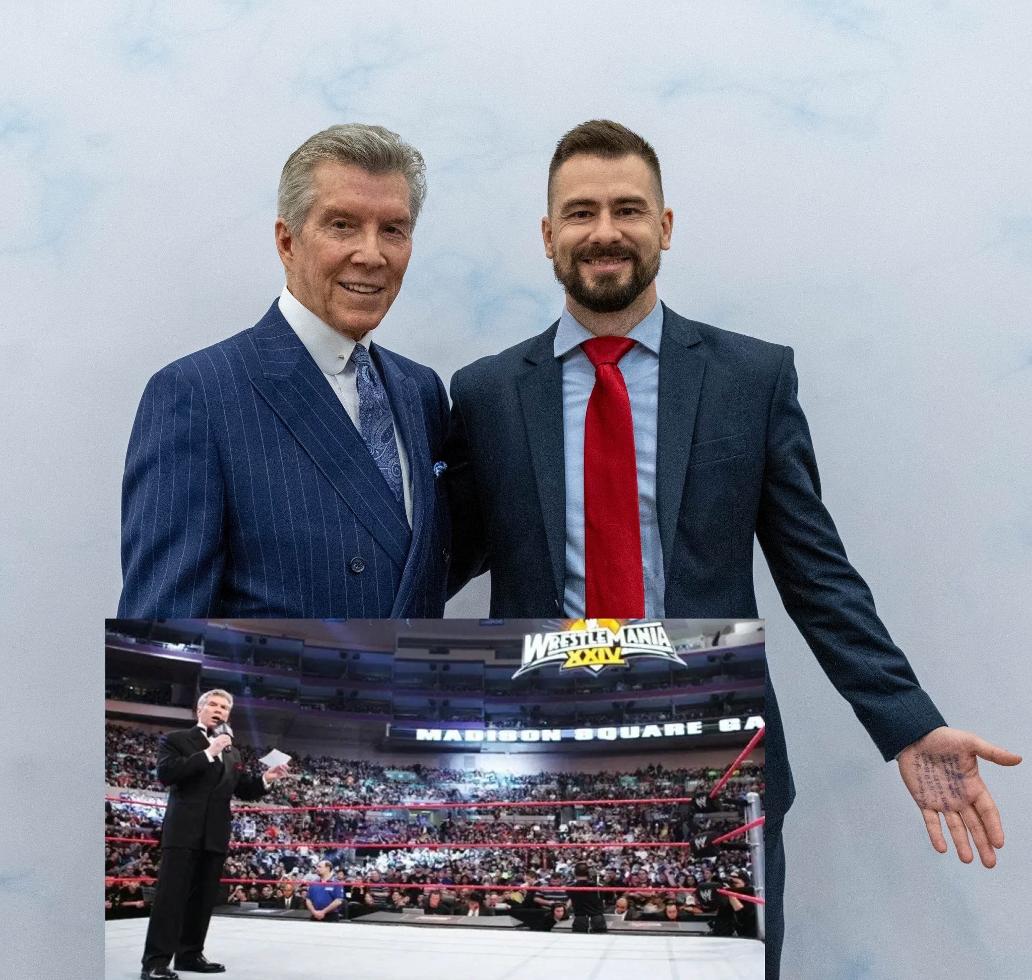 Joel Racine and Michael Buffer